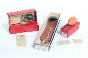 antique medical syringe atomizer throat ice bag | antique vtg medical devices - Picture 1 of 4