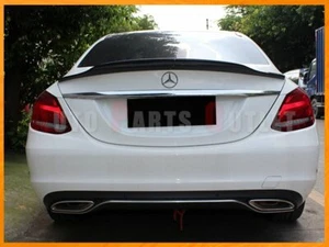PSM Style Carbon Fiber Trunk Spoiler For 15-19 M-BENZ W205 C250 C300 C350 Sedan - Picture 1 of 3