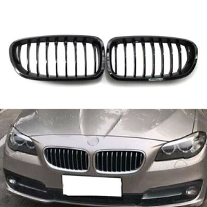 Front Kidney Grille Grill Painted 2010-2016 2011 For BMW Sedan F10 F11 M5 Black - Picture 1 of 11