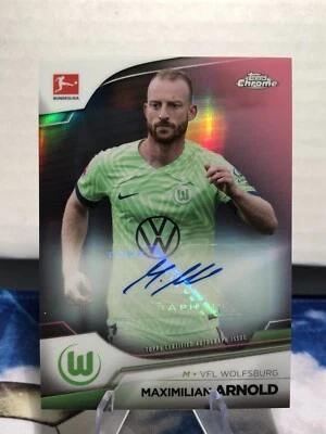 2022-23 Topps Chrome Bundesliga Maximilian Arnold Auto Refractor /75 - Image 1 of 2