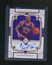 CHARLES BARKLEY 2022-23 PANINI NATIONAL TREASURES PENMANSHIP AUTO 19/25