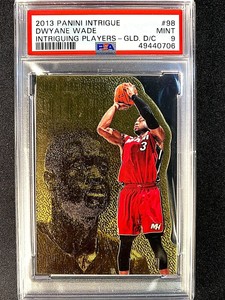 PSA 9 MINT 2013/14 PANINI INTRIGUE DWYANE WADE GOLD PARALLEL SSP 02/10 =GRD979=
