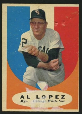 Tarjeta de béisbol Topps 1961 #132 Al López Foto 1 de 3