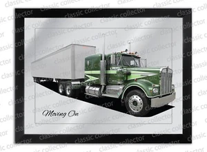 BAR MIRROR SUIT MOVIN ON MOVIE TV SHOW KENWORTH ENTHUSIAST GARAGE TRUCKER - Picture 1 of 2