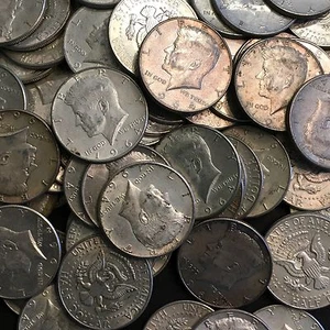 10 $ Nennwert 1964 KENNEDY HALBE DOLLAR 90 % SILBER (20 MÜNZEN) im Umlauf - Bild 1 von 3