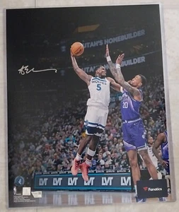Anthony Edwards Auto Signed 16x20 Minnesota Timberwolves Olympics Fanatics - Picture 1 of 3