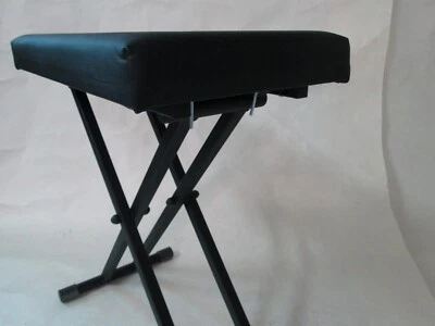 Profi Keyboardbank Klavierbank Keyboardhocker Keyboardsitz doppeltverstrebt - Bild 1 von 4