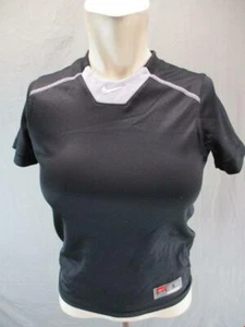 Nike Size S(8) Boys Black Athletic Short Sleeve Active Jersey T-Shirt Top 2G248 - Picture 1 of 8