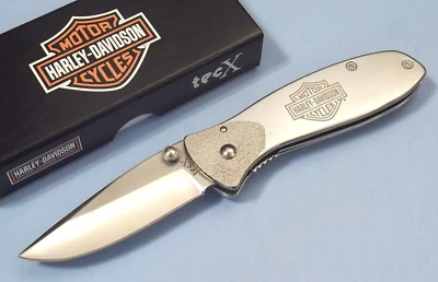 HARLEY-DAVIDSON 52083 Case Tec X Tags-L stainless linerlock knife 3 3/4" closed - Image 1 of 4