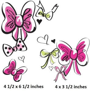 Minnie Mouse rosa Schleifen Aufkleber Walt Disney Peel & Stick Kunst Wandsticker Gal Dekor - Bild 1 von 1