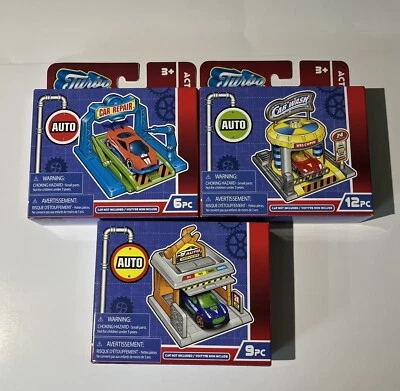 Turbo Wheels LOTS  Car Repair, Car Wash, Auto Services 1:64 Scale Mini Play  - Image 1 of 2