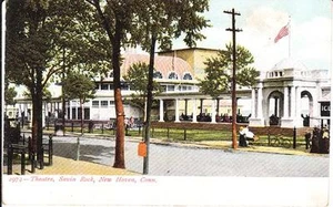 c. 1905 NEW HAVEN, CT, SAVIN ROCK THEATER POSTCARD UBPC - Picture 1 of 1