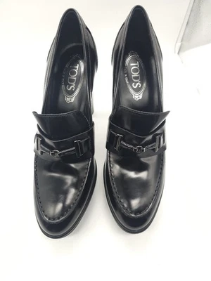 Tod's Zapatos de Tacón Negro Cuero Talla EU 41.5 / US 11 Nuevos Foto 1 de 4