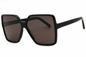 SAINT LAURENT SL 232 BETTY 001 Sunglasses Black Frame Grey Lenses 63mm - Picture 1 of 4