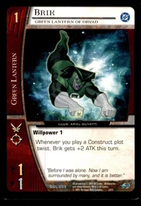 Brik - Green Lantern of Dryad DGL-005 Green Lantern Corps VS System 2005 TCG CCG - Picture 1 of 2