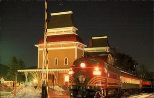 North Conway,NH Conway Scenic Railroad F-7A Snow Train New Hampshire - Picture 1 of 2