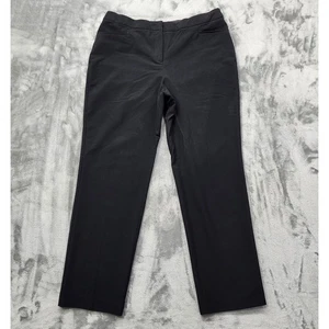 INC International Concepts Pants Womens 16 Black High Rise Slim Leg Office - Picture 1 of 12
