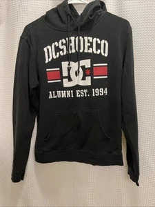 Y2K DC Shoe Co Rob Dyrdek Skate Hoodie Sweatshirt Black • Size S - Picture 1 of 10
