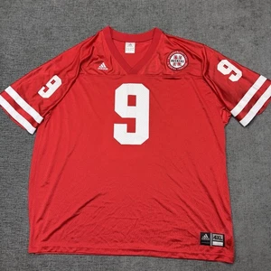 Nebraska Cornhuskers Adidas Fußball Trikot #9 rot 4XL Huskers - Bild 1 von 7