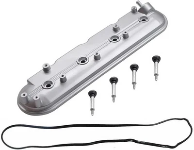 Cubierta de válvula de motor de aluminio con junta lado del conductor izquierdo apta para Chevy Silverado Foto 1 de 4