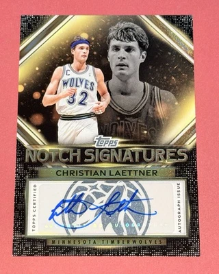 2025 Topps Notch 签名 Christian Laettner 签名金全息箔  — 第 1/2 张图片