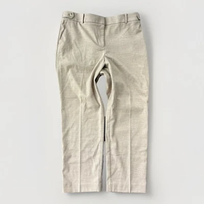 Loft Ann Taylor Oatmeal Trouser Pants Size LP Large Petite - Image 1 of 4