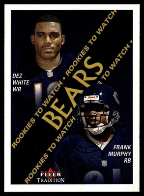2000 Fleer Tradition Dez White/Frank Murphy Rookie Chicago Bears #340 - Image 1 of 2
