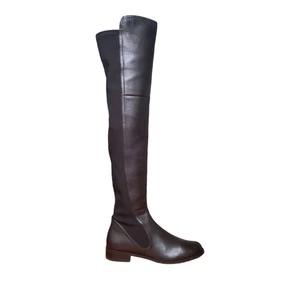 Stuart Weitzman Langdon Over The Knee Boot 5050 Leather Black Size US 9.5  - Picture 1 of 10