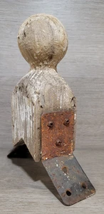 Flag Holder or Small Weather Vane Topper Weathered Finnial Approx. 70 deg. Angle - Picture 1 of 11