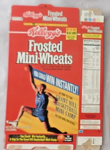 GRANT HILL KELLOGG'S  CEREAL BOX RED BOX 1993 - Picture 1 of 1
