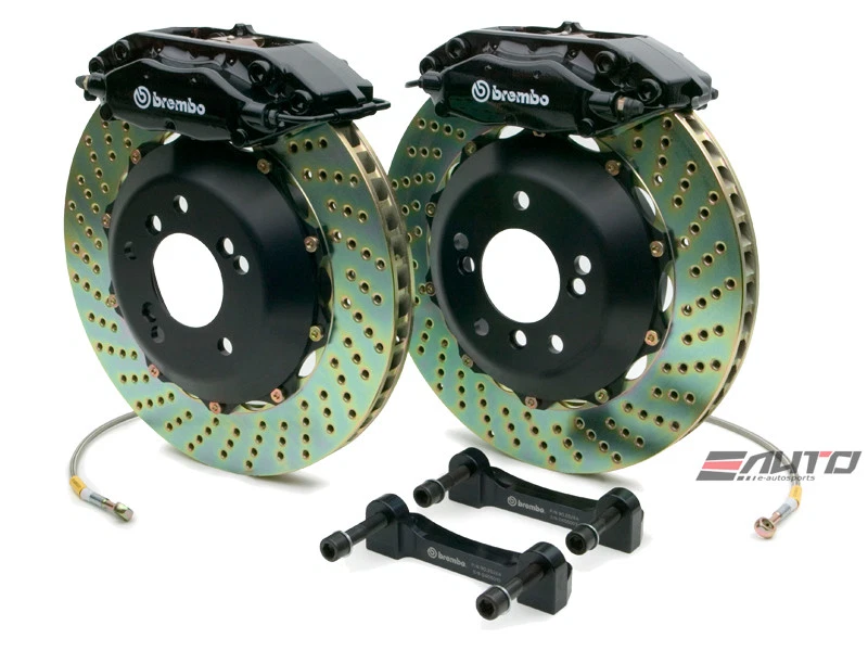 Pinça de freio traseira Brembo GT 4P preta 328x28 disco de broca Porsche 928 S4 GT 87-91 - Imagem 1 de 1