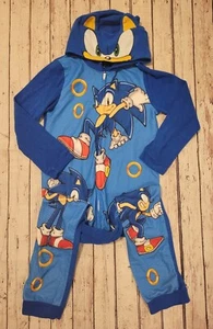 Boys' Sonic the Hedgehog Pajamas One-Piece Footless Sleeper - Size Large - Picture 1 of 4