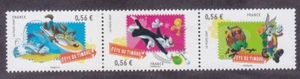France 3607a (3605-07) Yt 4338-40 2009 Looney Toons Strip of 3 Very Fine - Picture 1 of 1