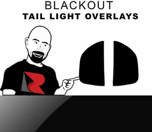 Rtint Tail Light Tint Overlay for Dodge Neon 1995-1999 - Blackout Smoke - Picture 1 of 11