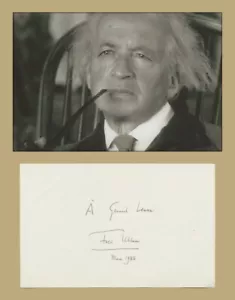 Fred Uhlman (1901-1985) - German-English writer - Signed sheet + Photo - 1985 - Afbeelding 1 van 4