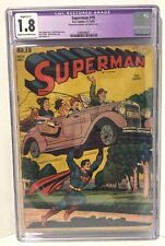 Superman #19  CGC 1.8 Restored   DC 1942  Early Golden Age!