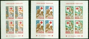 TOGO– 1959 –RED CROSS PERF. AND IMPERF S/S– VF* - Picture 1 of 2
