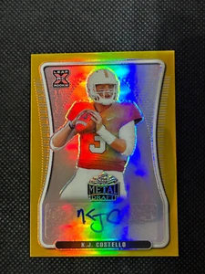 KJ COSTELLO 2021 Leaf Metal Draft AUTO Gold Refractor Prizm True 1/1 Card BA-KJC - Picture 1 of 2