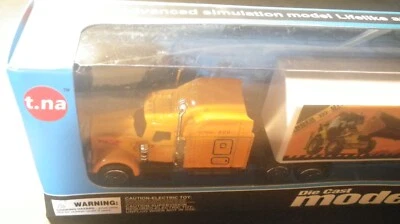 T.NA DIE CAST MODEL CONSTRUCTION SUPER TRUCK ORANGE 1:87 NEW SEALED - Image 1 of 4