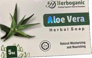 Aloe Vera Herbal Soap 5oz 2 Bars (10oz total) - Picture 1 of 3