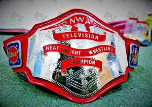 NWA TELEVISION WORLD HEAVYWEIGHT WRESTLING CHAMPIOSHIP TITLE BELT - Picture 1 of 9