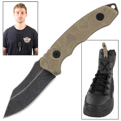 Tactical Fixed Blade Glacier Park Boot Knife - Self-Defense & Survival Gear - Image 1 of 4