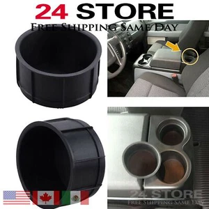 Juego de 2 insertos de goma para portavasos de consola central para Ford F150 F-150 04-14 - Imagen 1 de 5