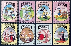 GAMBIA DISNEY FIGUREN FEIERN OSTERN BRIEFMARKEN 1994 POSTFRISCH GOOFY LUDWIG VON DRAKE - Bild 1 von 1
