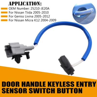 Interruptor de inducción sensor de entrada sin llave manija de puerta para Nissan Tiida Micra 05-2010 Foto 1 de 4