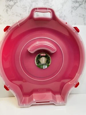 Sterilite Plastic 24” Wreath Storage Box Container with Handle Holiday Christmas - Image 1 of 4
