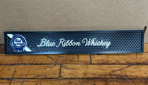 Pabst Blue Ribbon Whiskey Server Station Bar Rubber Mat 20.5" x 3.5" Size New - Picture 1 of 8