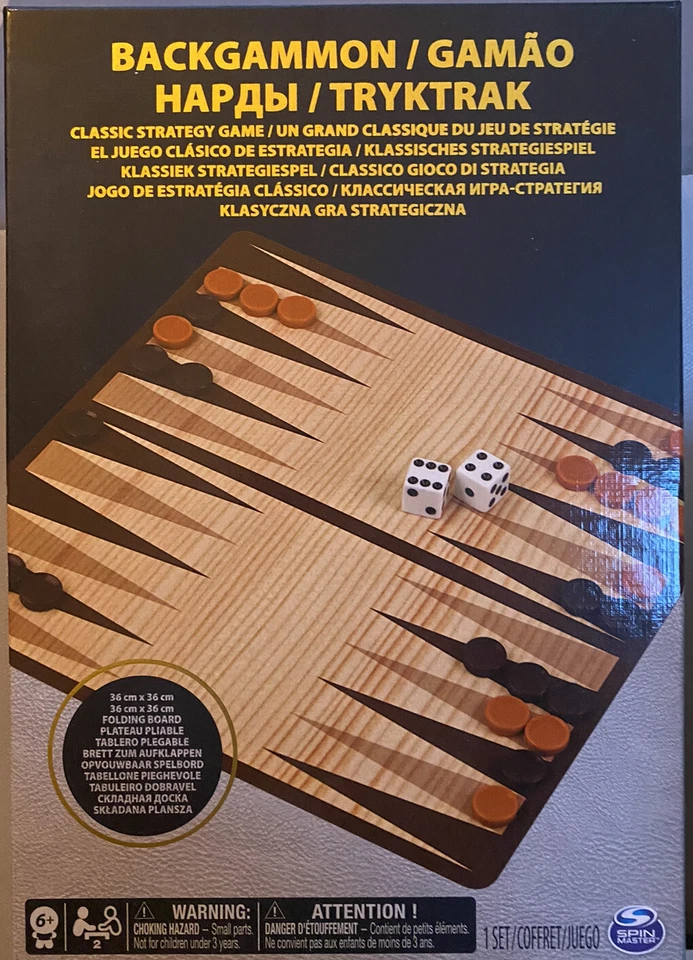 Cardinal Games 6033309 Classic Backgammon Game for Adults and Children 8+ - Image 1 of 1