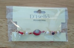 D'Bello Accessories Red Evil Eye Adjustable Costume Bracelet-NEW - Picture 1 of 2