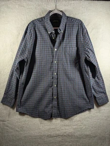 Camisa Orvis con botones para hombre XL manga larga azul a cuadros 100 % algodón - Imagen 1 de 21